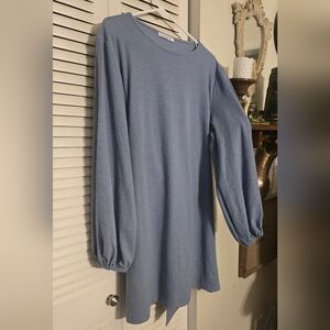 NWOT Blue Long Sleeve Dress